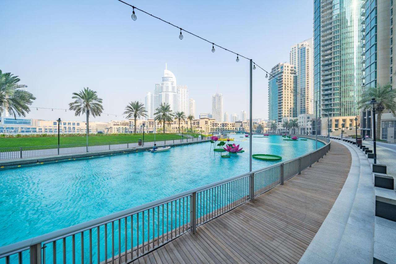Stylish Apartment With Partial Burj Khalifa View Dubai Esterno foto